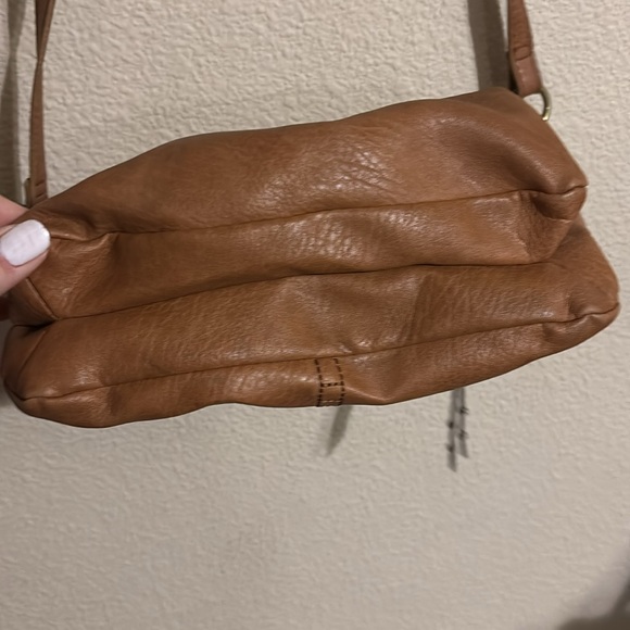 Brown Faux Leather Crossbody Bag - Picture 6 of 7